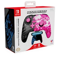 Rematch Glow Wireless Controller: Grand Prix Peach for Nintendo Switch 