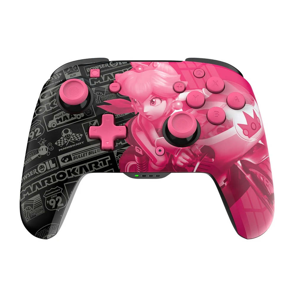 Rematch Glow Wireless Controller: Grand Prix Peach for Nintendo Switch 