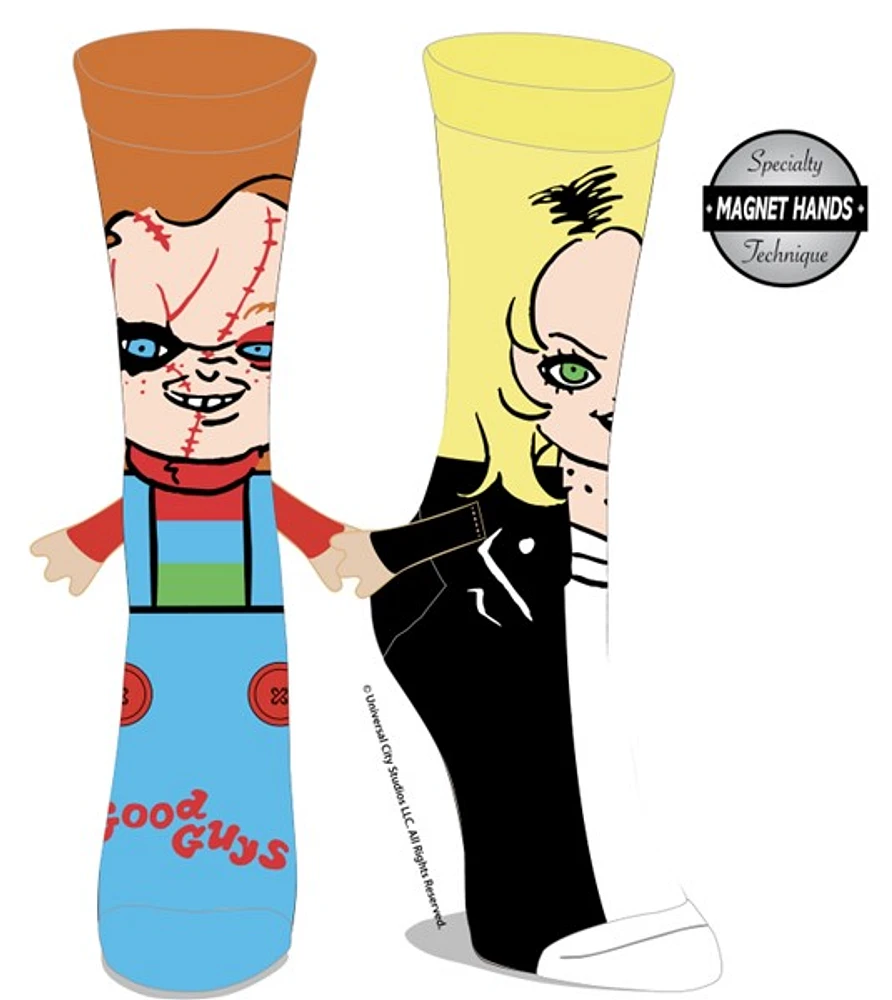 Chucky & Tiffany Chaussettes à mains aimantées 