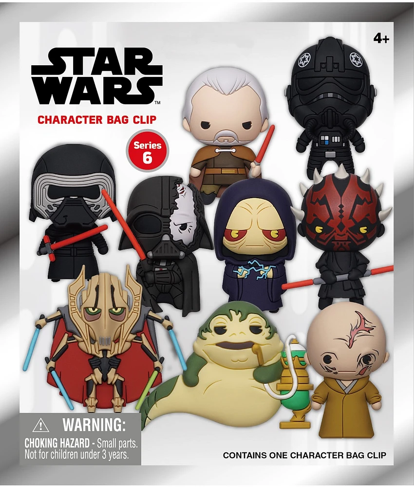 Star Wars Darkside 3D Foam Bag Clip Assortie – Une variation choisie au hasard