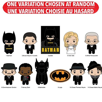 Batman Figural Bag Clip Assorted – One Variation Chosen at Random