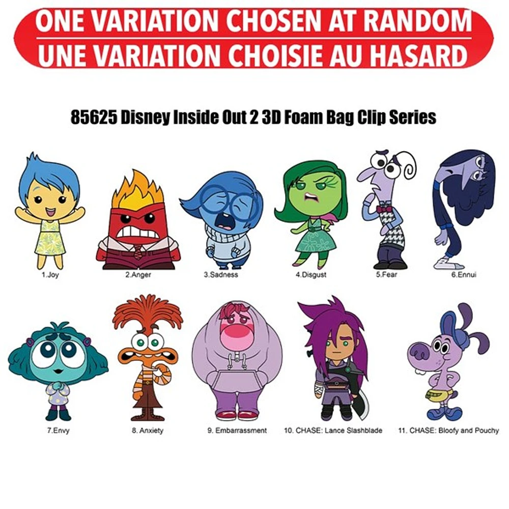 Disney Inside Out 2 Bag Clip Blind Bag – Une variation choisie au hasard