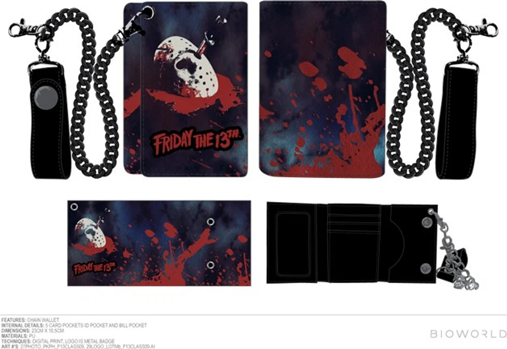 Friday the 13th: Jason Mask Chain Wallet 