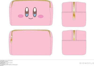 Trousse de maquillage en peluche Kirby 