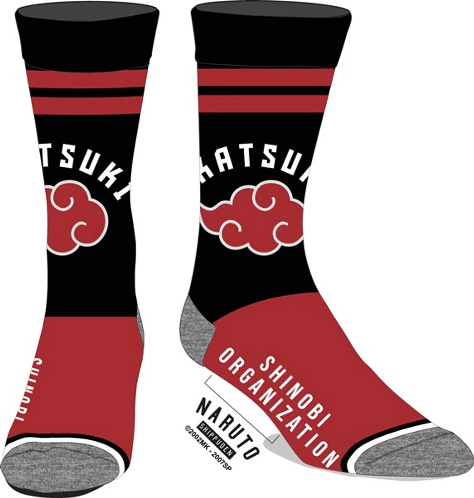 Naruto: Akatsuki Red & Black Socks 