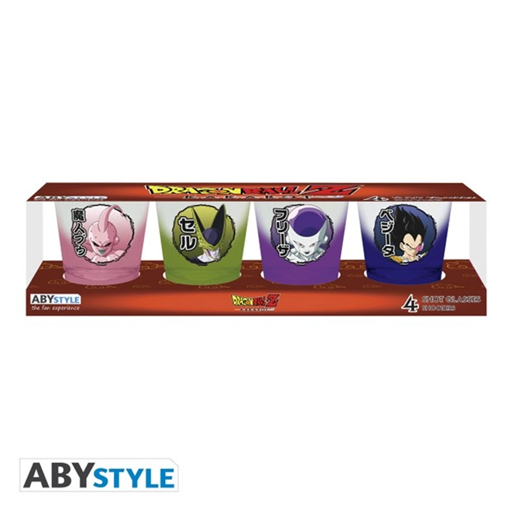 Dragon Ball Z: Villians Shot Glass Set 4 pc 