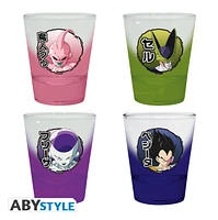 Dragon Ball Z: Villians Shot Glass Set 4 pc 