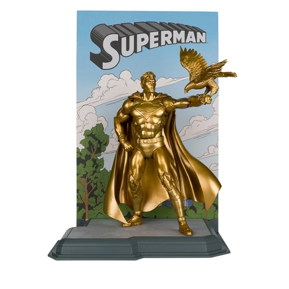 DC Multiverse Superman (Centennial Park Tribute Statue) Gold Label 7-Inch Action Figure 