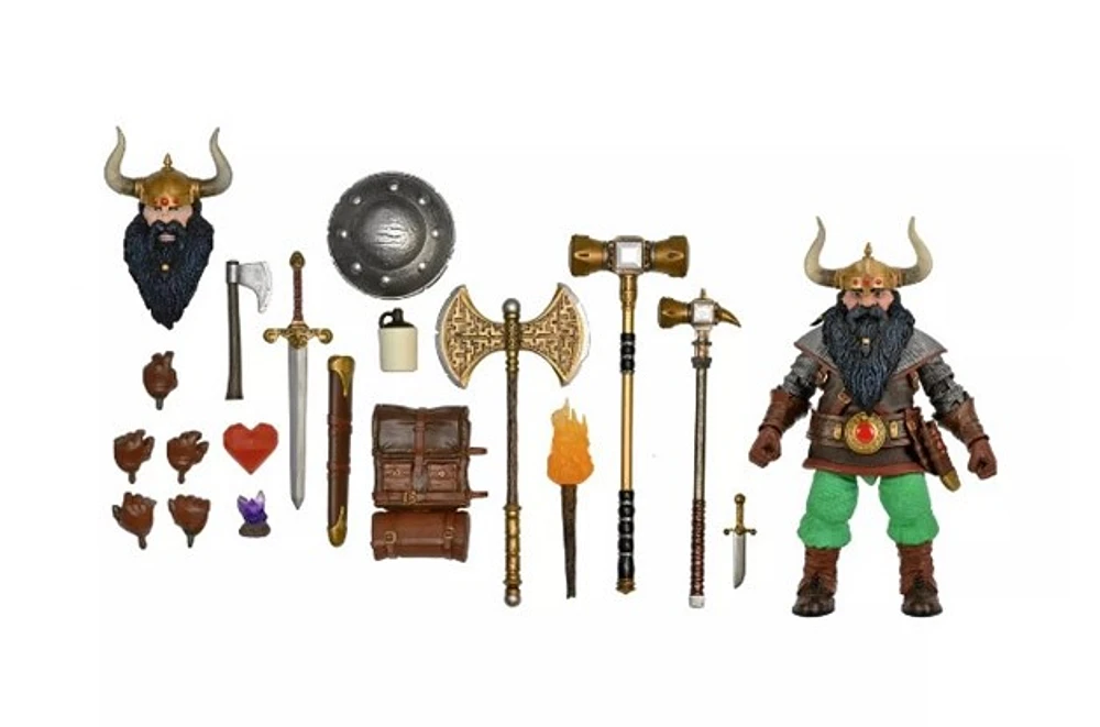 Dungeons & Dragons - 7-Inch Scale Action Figure - Ultimate Elkhorn the Good Dwarf Fighter 