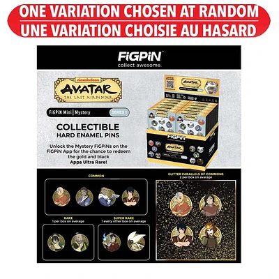 Avatar Last Airbender Figpin Mini Mystery Enamel Pins – One Variation Chosen at Random