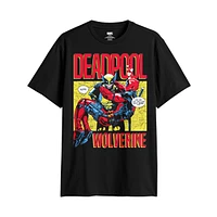 Deadpool x Wolverine : T-shirt noir Best Buds