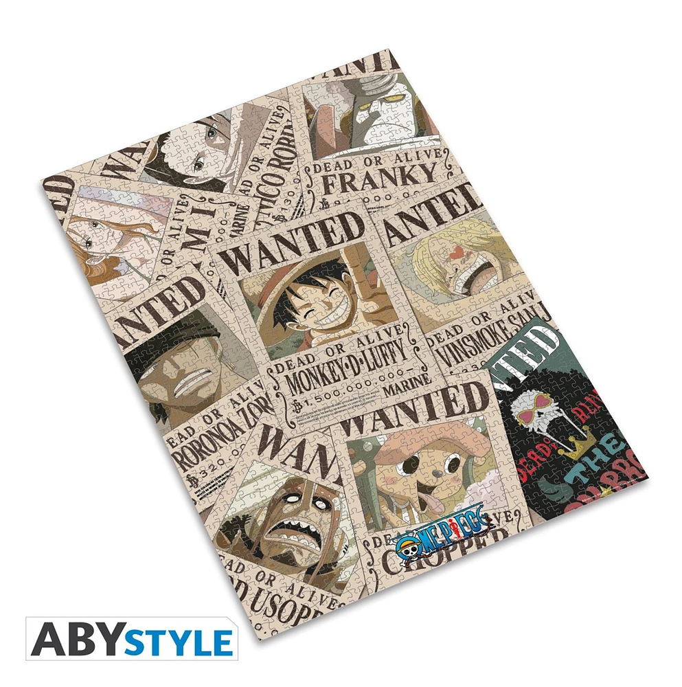 One Piece Wanted Poster Puzzle 1000pc 