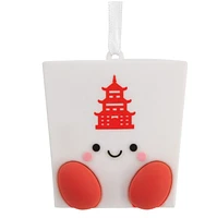 Hallmark Christmas Ornaments (Better Together Takeout Box & Fortune Cookie Magnetic), Set of 2 