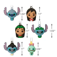 Hallmark Mini Christmas Ornaments (Disney Lilo & Stitch Shatterproof), Set of 6 