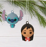 Hallmark Mini Christmas Ornaments (Disney Lilo & Stitch Shatterproof), Set of 6 