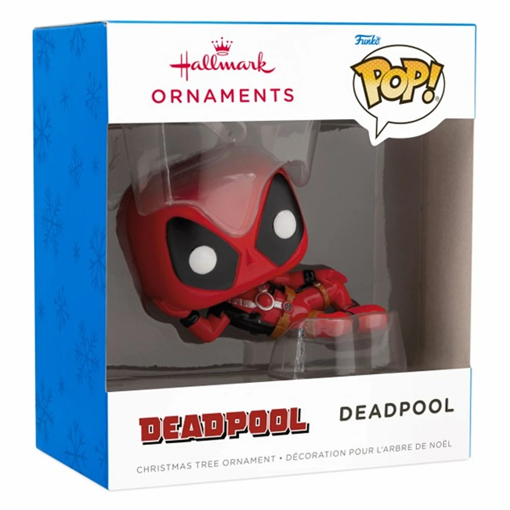 Hallmark Christmas Ornament (Marvel Deadpool Laying Down Funko POP!) 