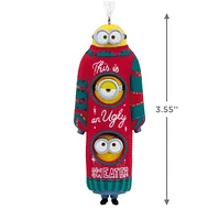 Hallmark Christmas Ornament (Minions Bob, Kevin and Stuart the Minions in Ugly Christmas Sweater) 
