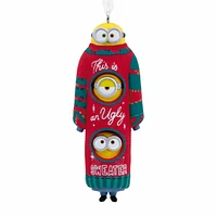 Hallmark Christmas Ornament (Minions Bob, Kevin and Stuart the Minions in Ugly Christmas Sweater) 