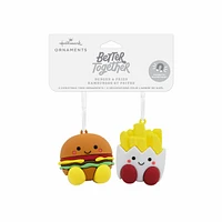 Hallmark Christmas Ornaments (Better Together Burger and Fries Magnetic), Set of 2 