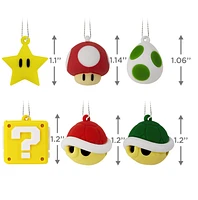 Hallmark Mini Christmas Ornaments (Nintendo Super Mario Shatterproof), Set of 6 