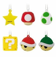 Hallmark Mini Christmas Ornaments (Nintendo Super Mario Shatterproof), Set of 6 