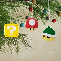 Hallmark Mini Christmas Ornaments (Nintendo Super Mario Shatterproof), Set of 6 