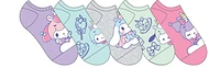 Hello Kitty & Friends Pastel Ankle Socks 5 pairs 