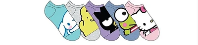 Hello Kitty & Friends Faces Ankle Socks, 5 pack 