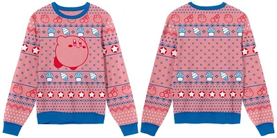 Kirby Pink Holiday Sweater