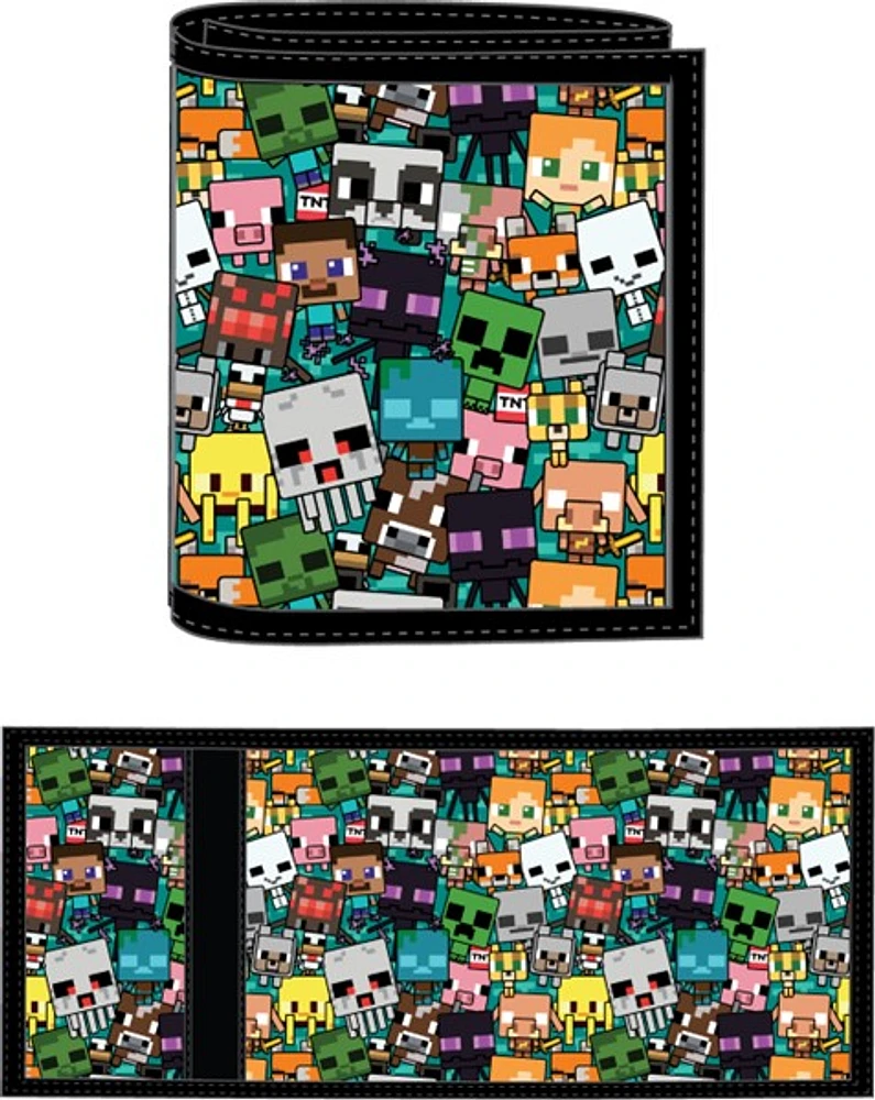 Minecraft Characters Kids Wallet 