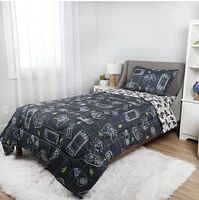 Ensemble de literie simple Gamer, 4 pièces 