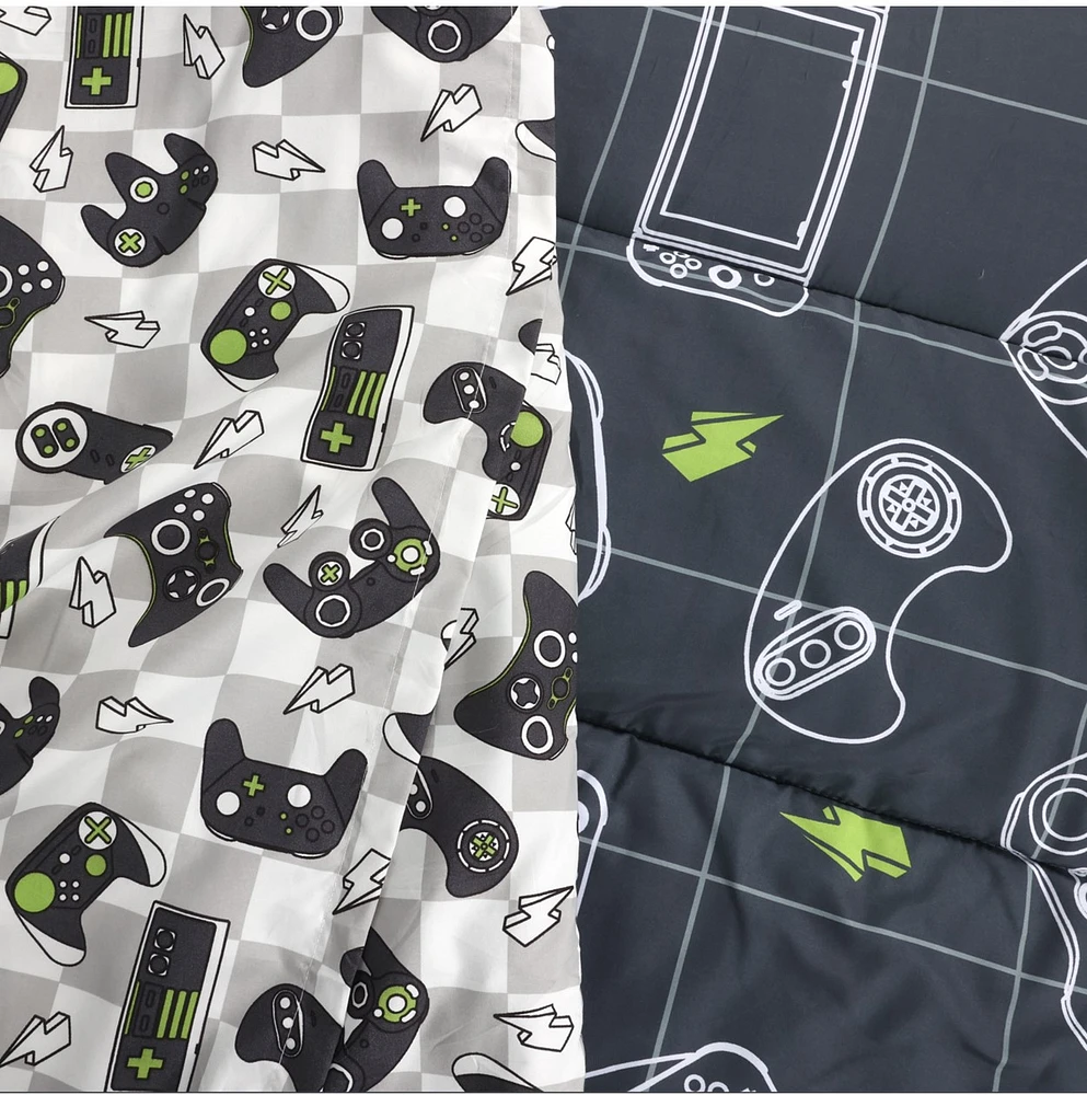 Ensemble de literie simple Gamer, 4 pièces 