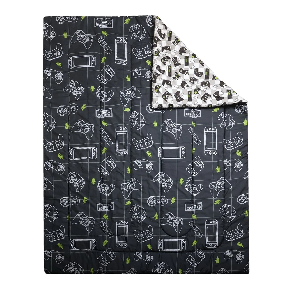 Ensemble de literie simple Gamer, 4 pièces 