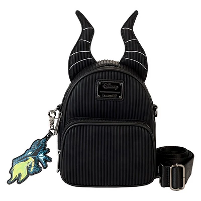 Loungefly: Maleficent Dragon Horns Convertible Mini Backpack & Crossbody Bag 