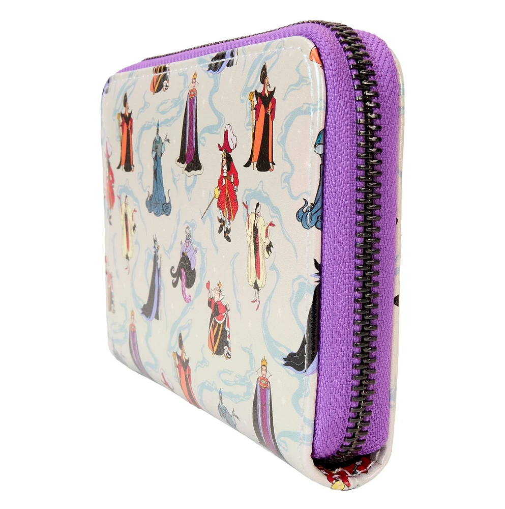 Loungefly : Portefeuille irisé Disney Villains 