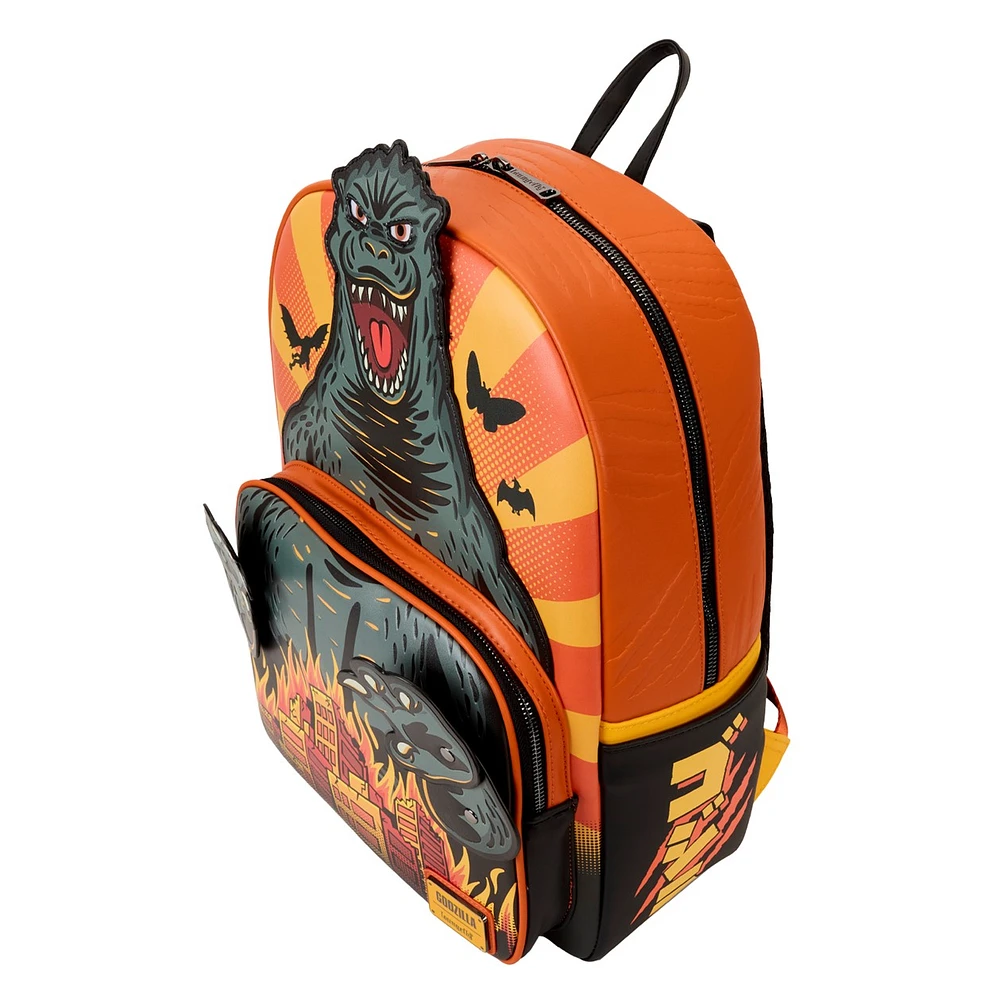 Loungefly : Sac à dos pleine grandeur Godzilla Burning City 