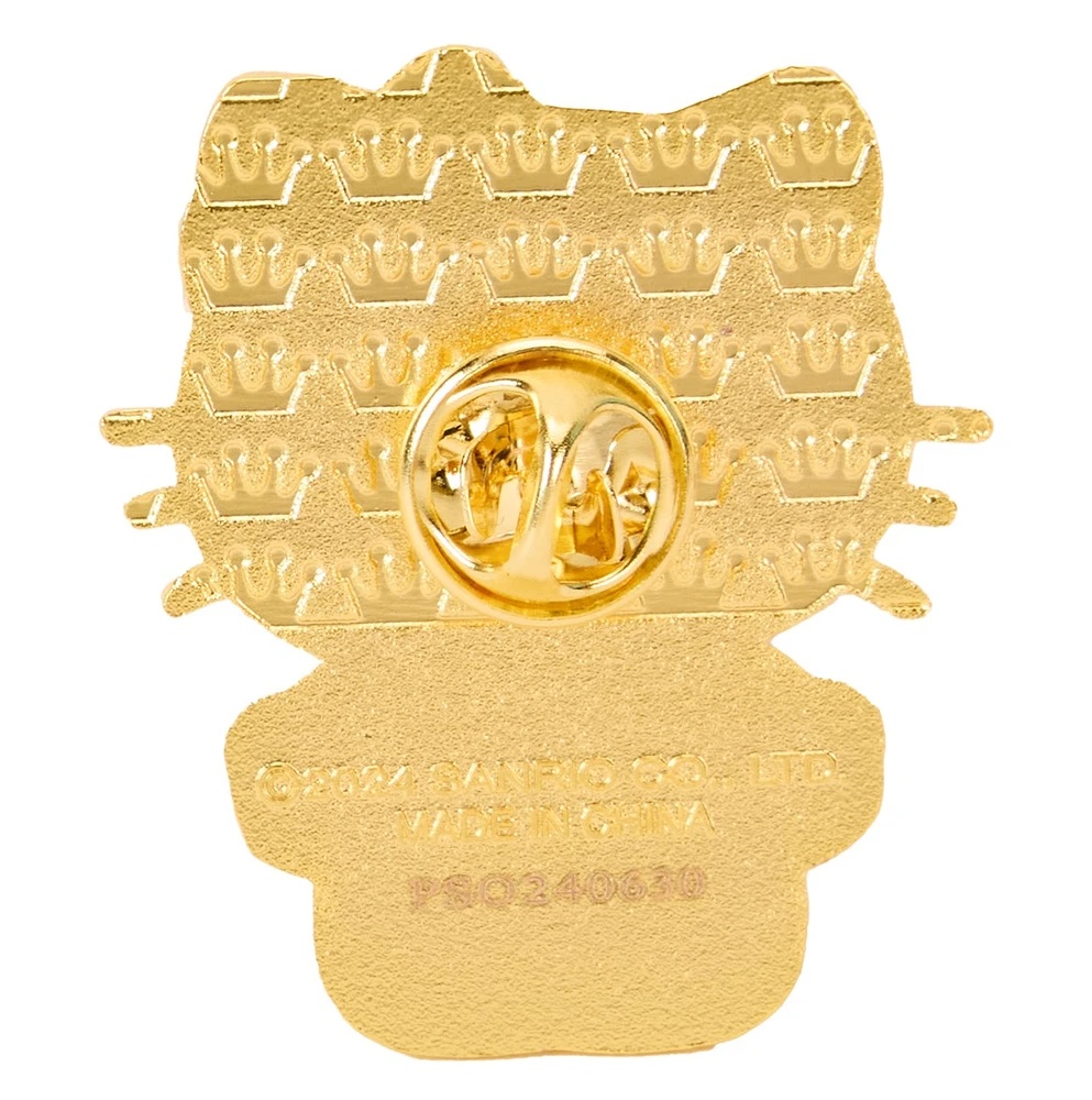 Loungefly : Badge de boîte mystère en or du 50e anniversaire de Sanrio – Une variation choisie au hasard
