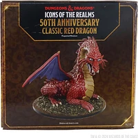 Dungeons & Dragons Icons of the Realms: Classic Red Dragon Boxed Miniature (50th Anniversary) 