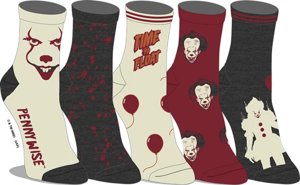 IT: Pennywise Socks 5 pack 