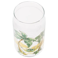 Stitch Glass Tumbler with Bamboo Lid 