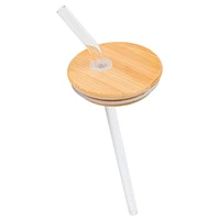 Stitch Glass Tumbler with Bamboo Lid 
