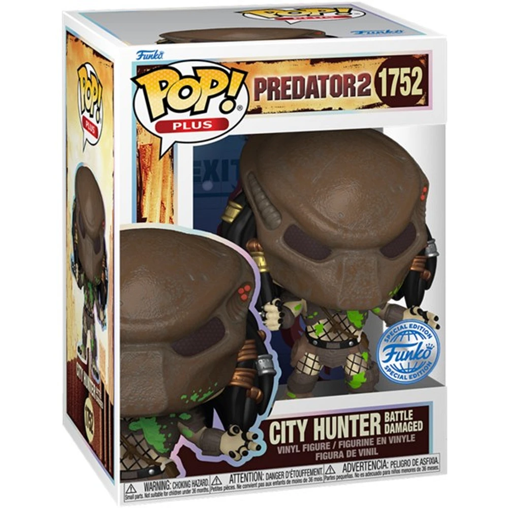 POP! Plus Predator 2 City Hunter (Battle Damaged) Vinyl Figure 