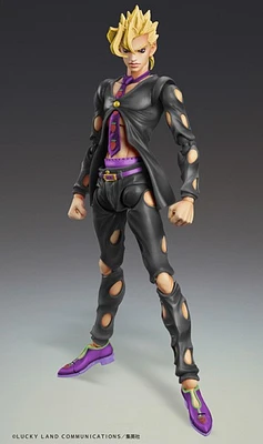 Jojo's Bizarre Adventure Part 5 Super Action Statue Pannacotta Fugo Ver.Black Figure 