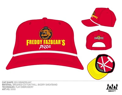 Five Nights at Freddy's Casquette rouge 