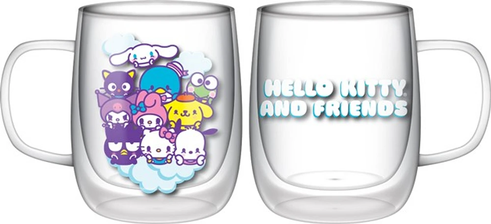 Hello Kitty & Friends Glass Mug 