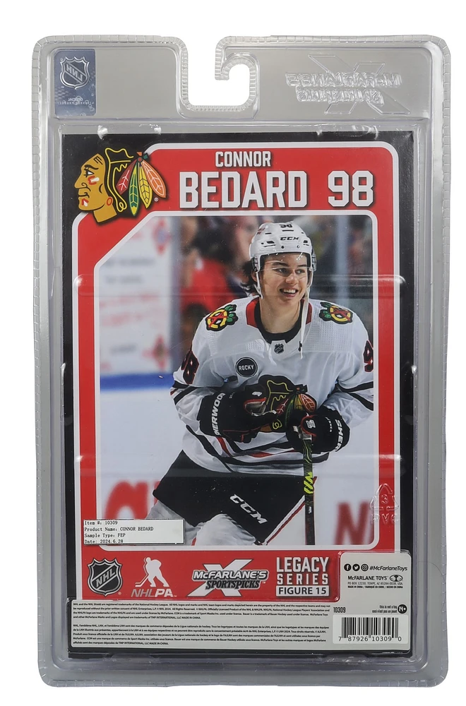 Connor Bedard in New Pose (Chicago Blackhawks) NHL 7" Figure 