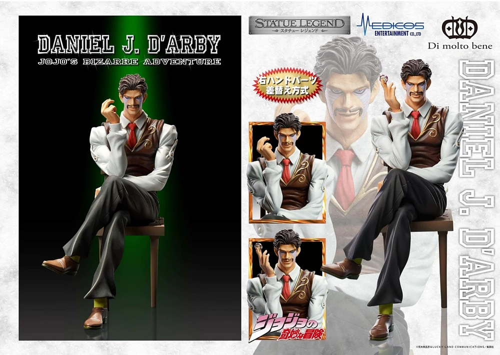 Jojos Bizarre Adv Pt3 Statue Legend Daniel J Darby PVC Figure 