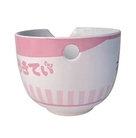 Hello Kitty Pink Stripes Ramen Bowl 