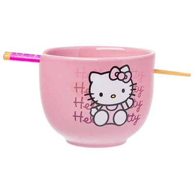 Hello Kitty Pink Gradient Ramen Bowl 