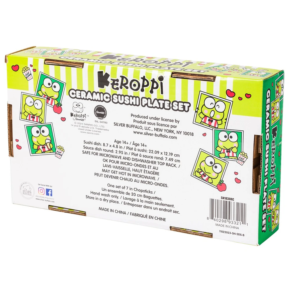 Keroppi Sushi Plate Set 